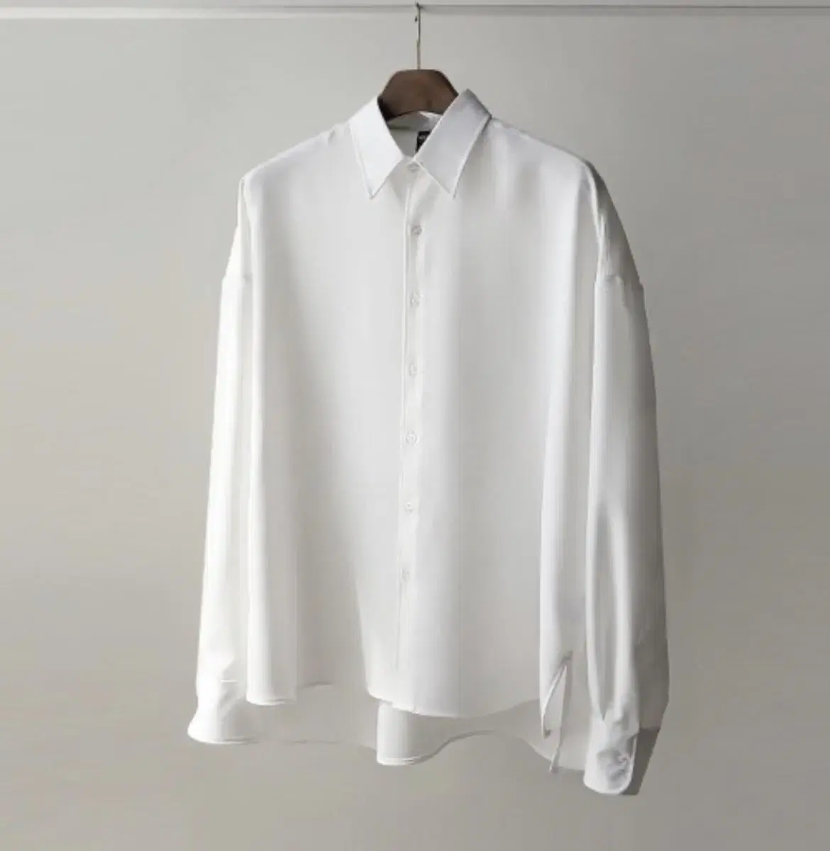 Flex Overfit Poly Shirt White 2 New