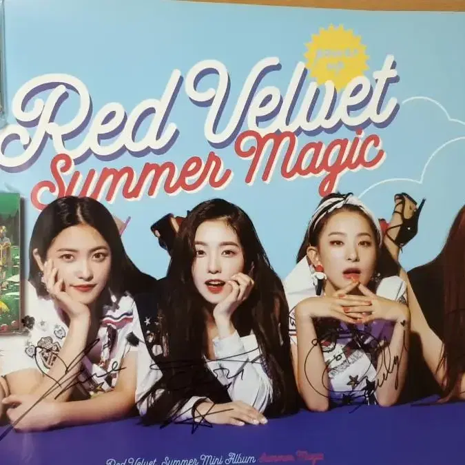 레드벨벳 싸인 사인 포스터 red velvet