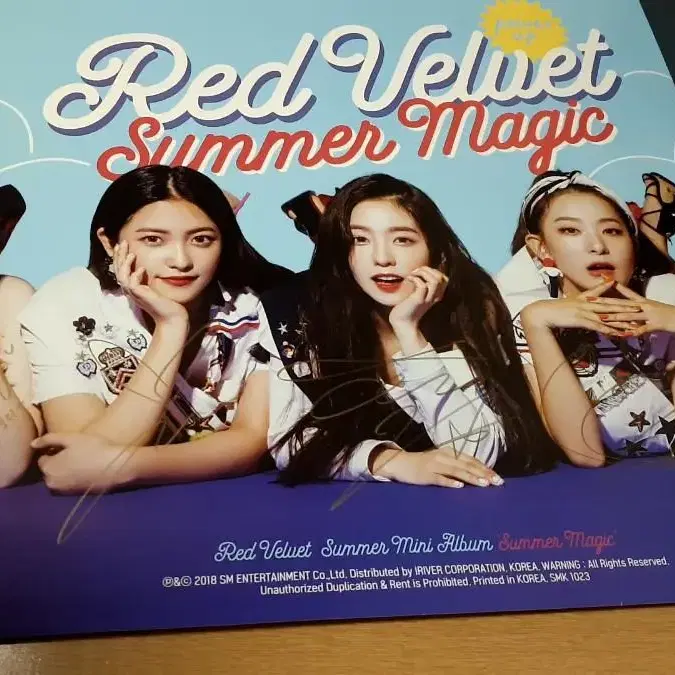 레드벨벳 싸인 사인 포스터 red velvet