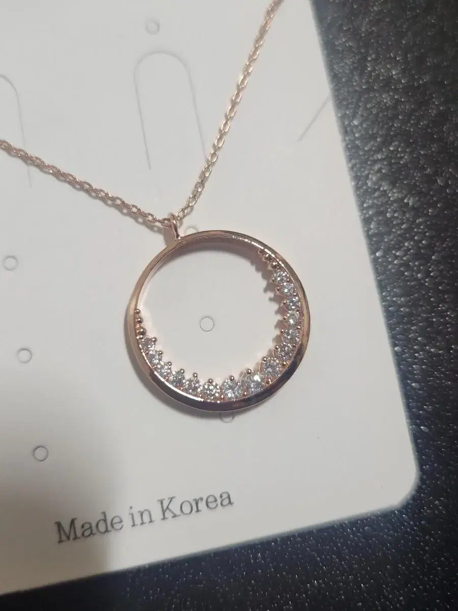 14k-plated cubic zirconia necklace new