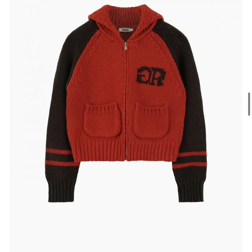 그로브 Grove BENSON KNIT ZIP-UP (red)