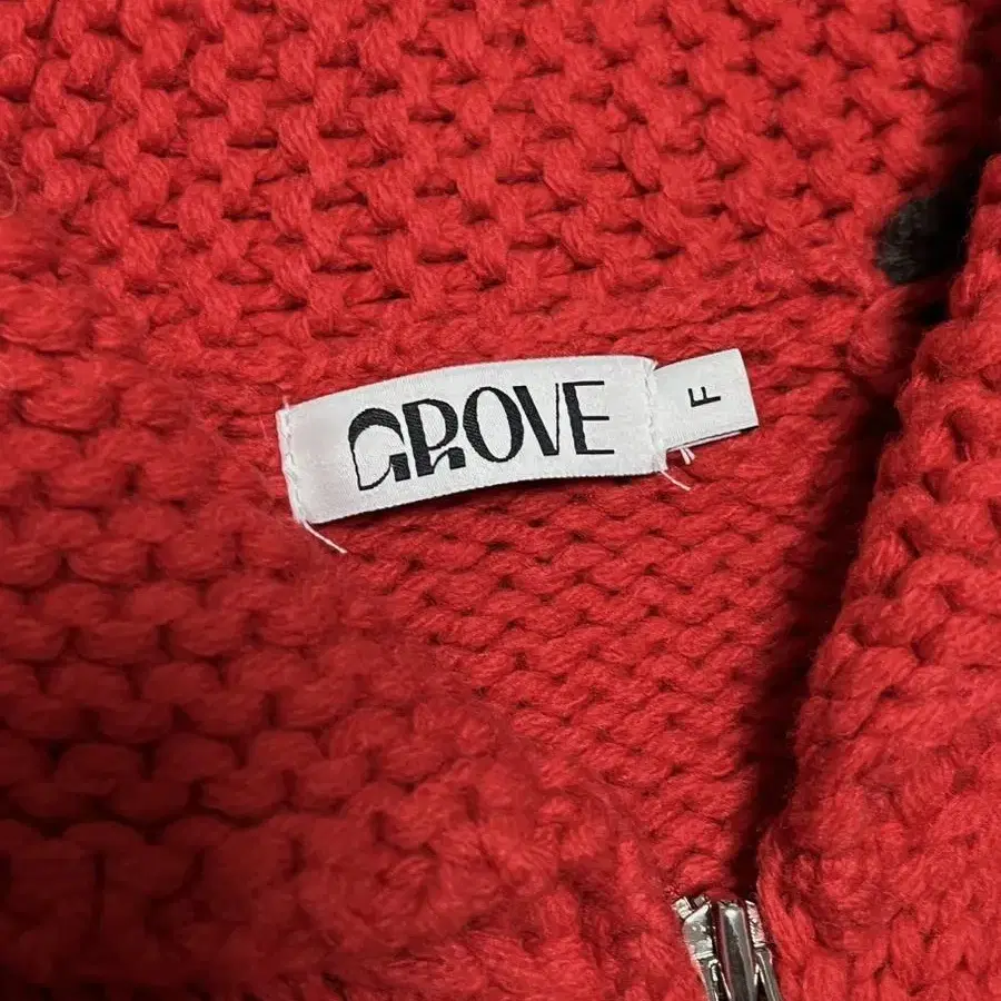 그로브 Grove BENSON KNIT ZIP-UP (red)