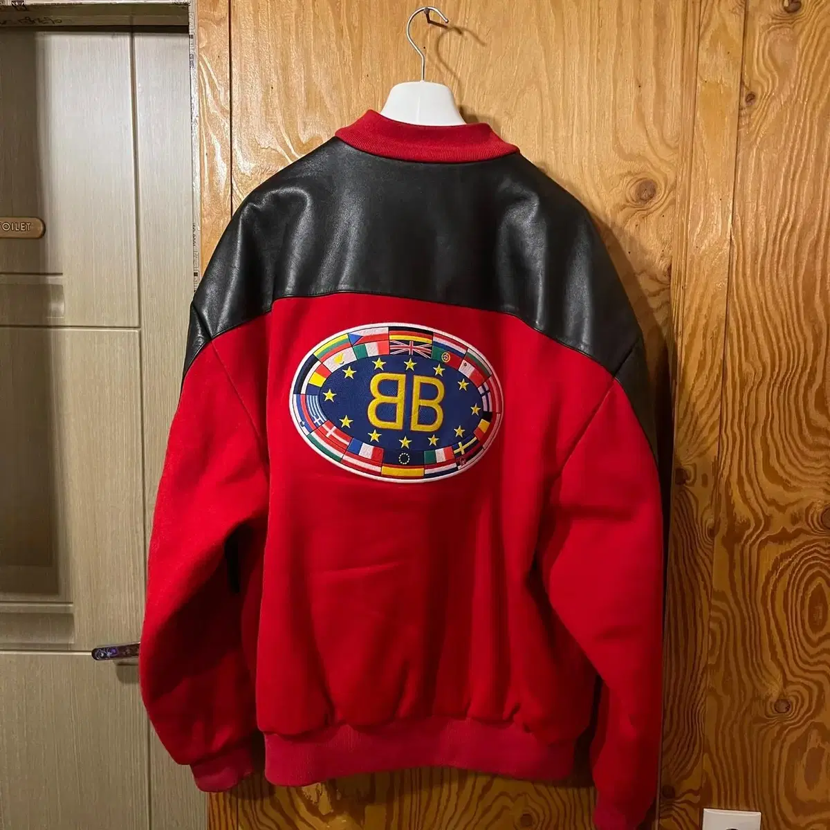 Balenciaga bag BB logo varsity jacket sell.