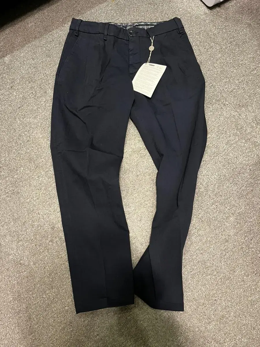 LARDINI Navy Cotton Detail Trousers Lardini size 31