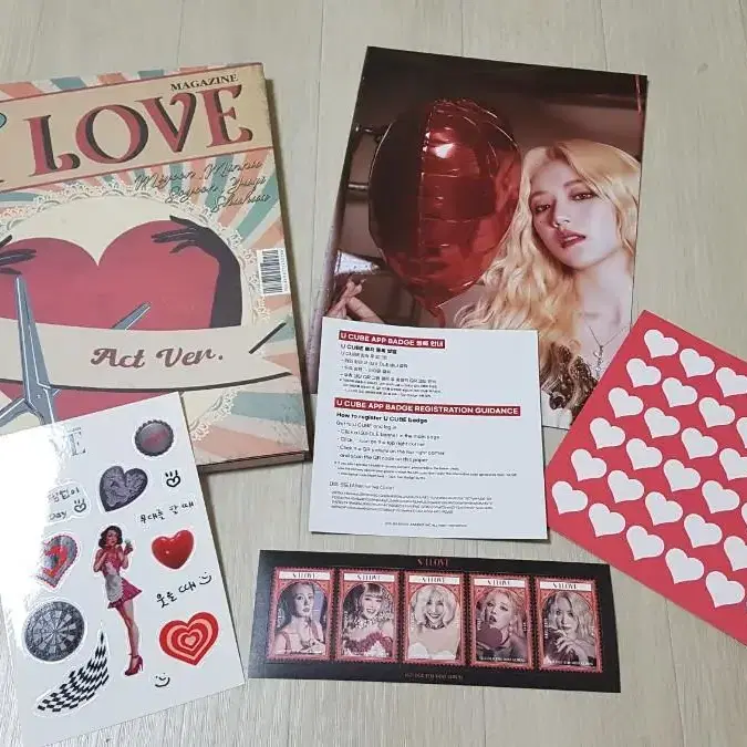 여자아이들 I LOVE 앨범+스티커+CD