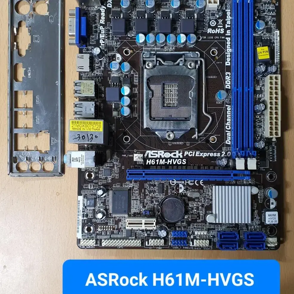 ASRock H61M-HVGS /인텔1155소켓 / 인텔2,3세대 메인