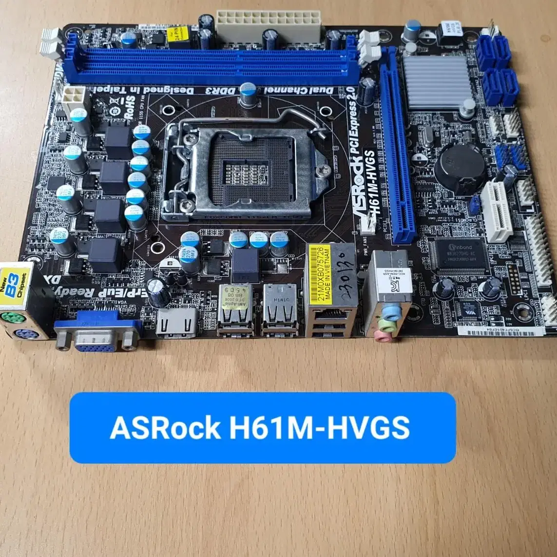 ASRock H61M-HVGS /인텔1155소켓 / 인텔2,3세대 메인