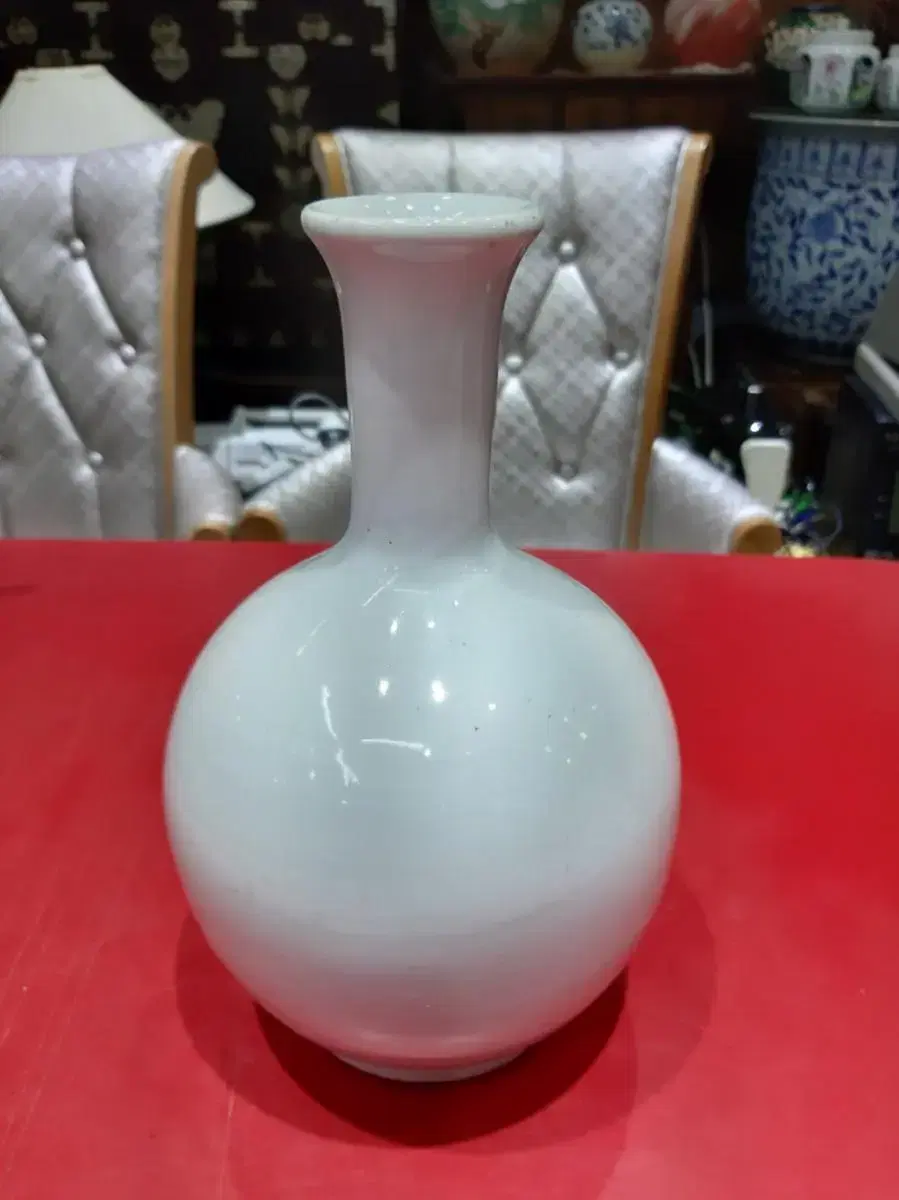 Modern pretty white porcelain liquor bottle