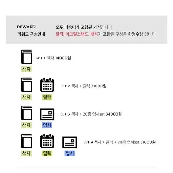 문시현 작가님 5주년 펀딩 책자, 달력