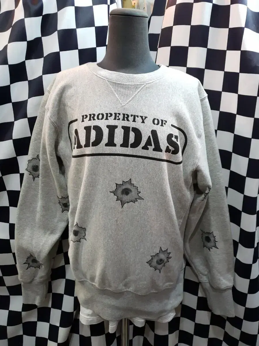 Adidas Jeremy Scott Gray Brushed Sweatshirt