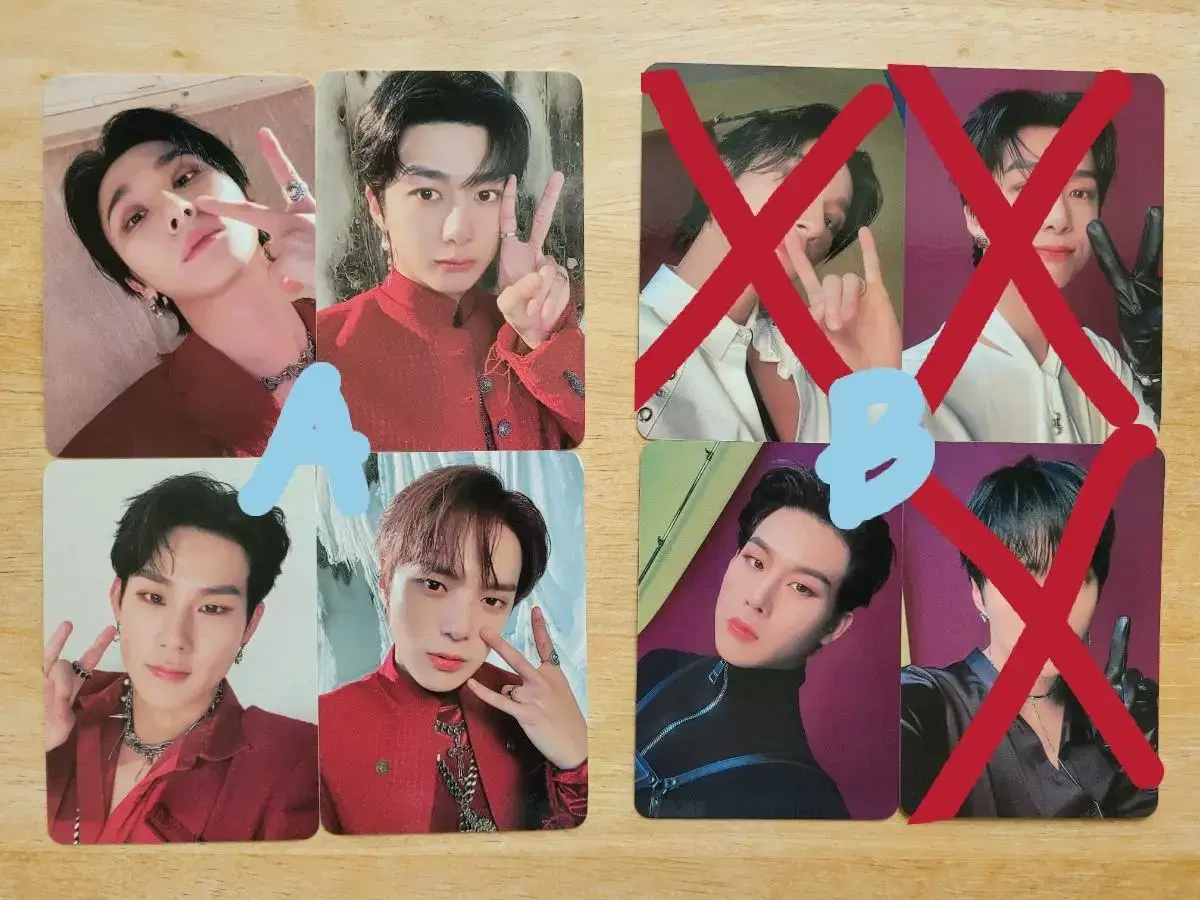 Monsta X pop up ver. A,B photocards