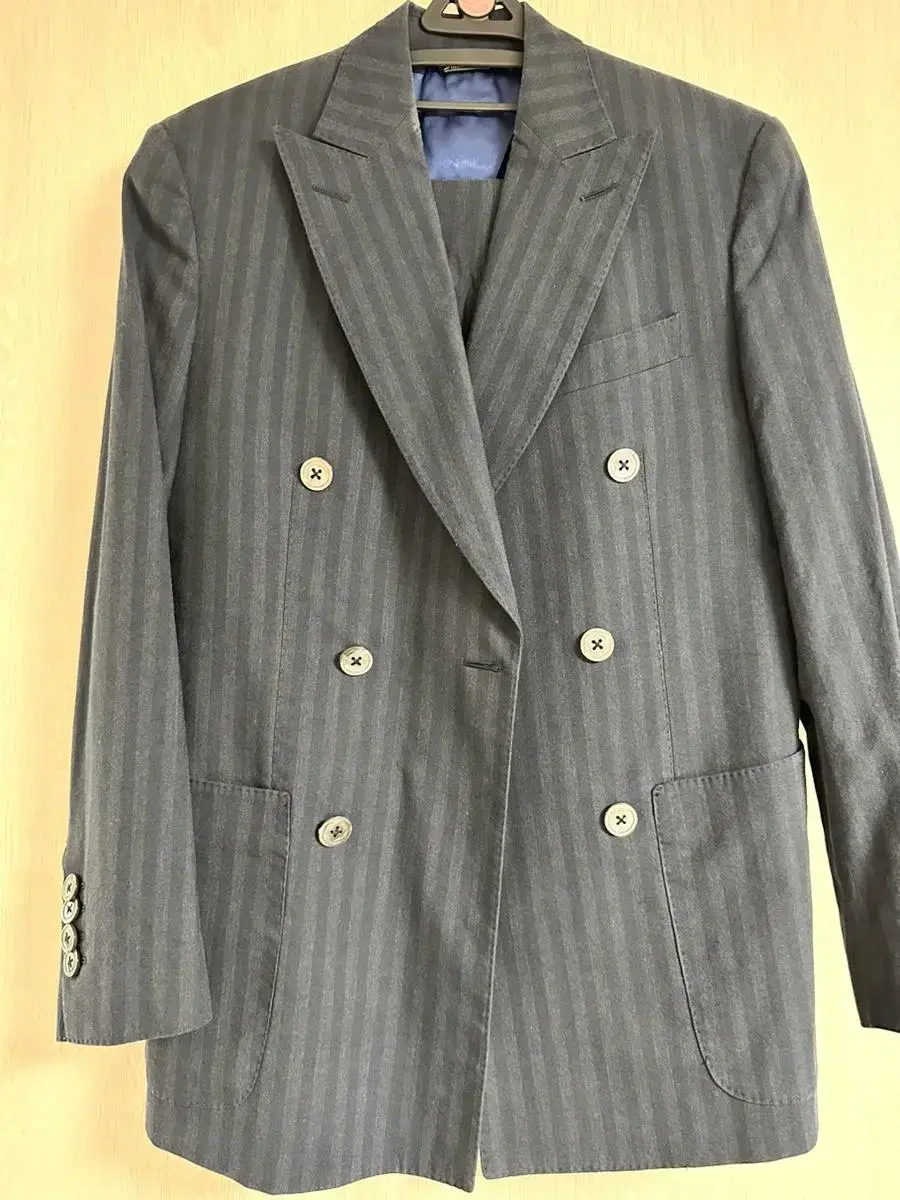 Lardini Navy Striped Doublesuit