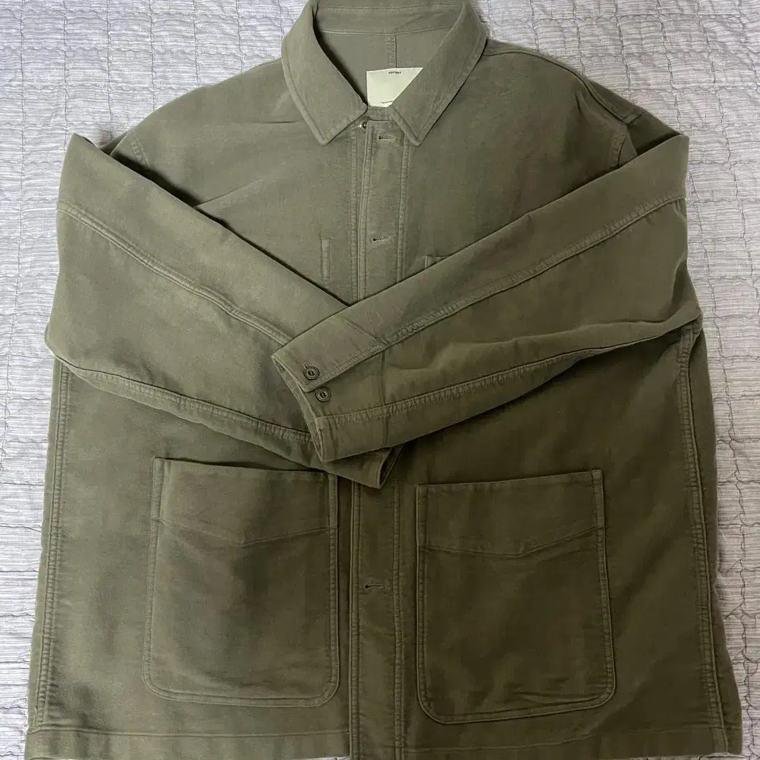 POTTERY Jacket 포터리,워크자켓,몰스킨,올리브 on Bunjang Global Site.