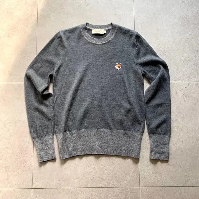 maison kitsune wool knit