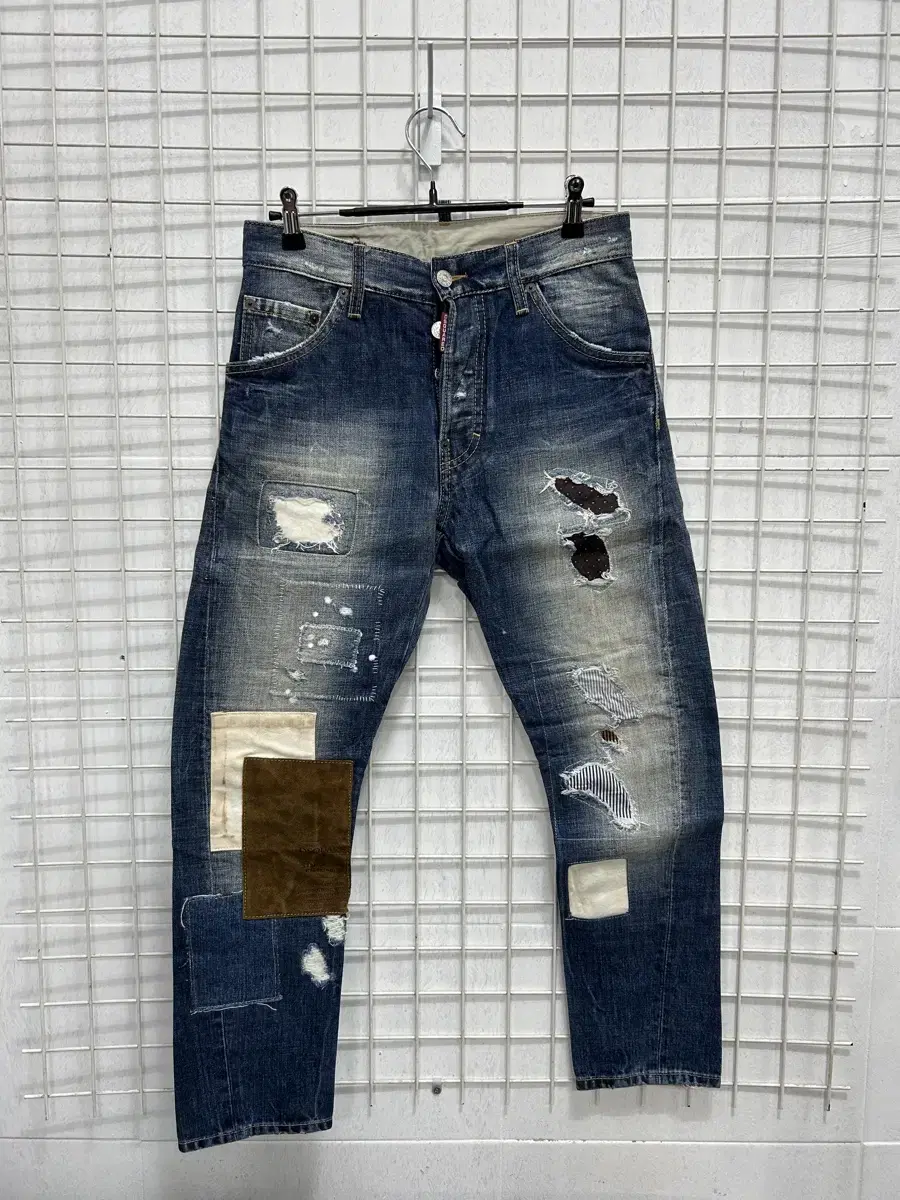 [DISQUARED2] Men's Padded Biker Denim Pants 42