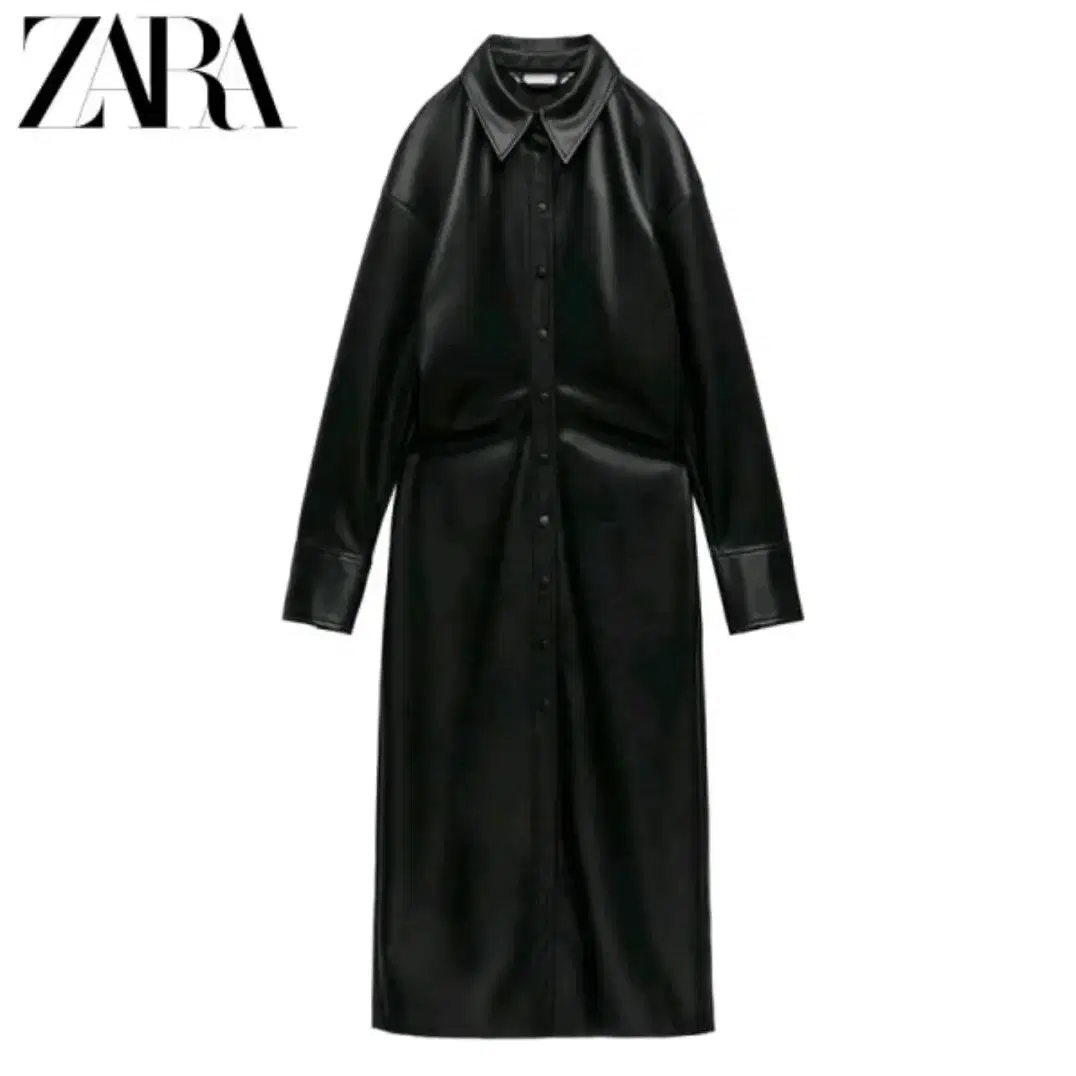 zara cos 셔링 슬림 라이크 미들 셔츠 원피스 2xl