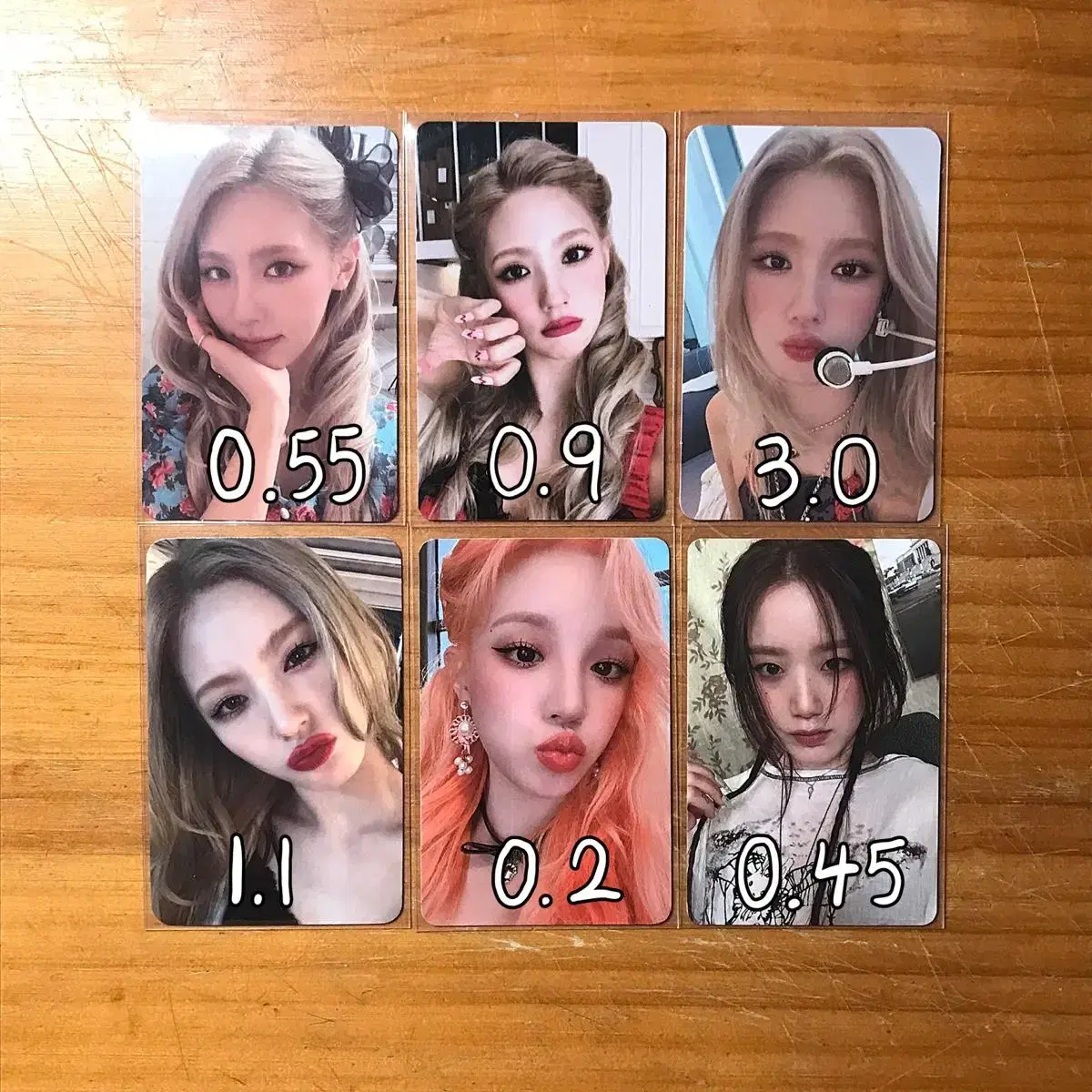 Gidles idle miyeon yuqi shuhua photocard WTS