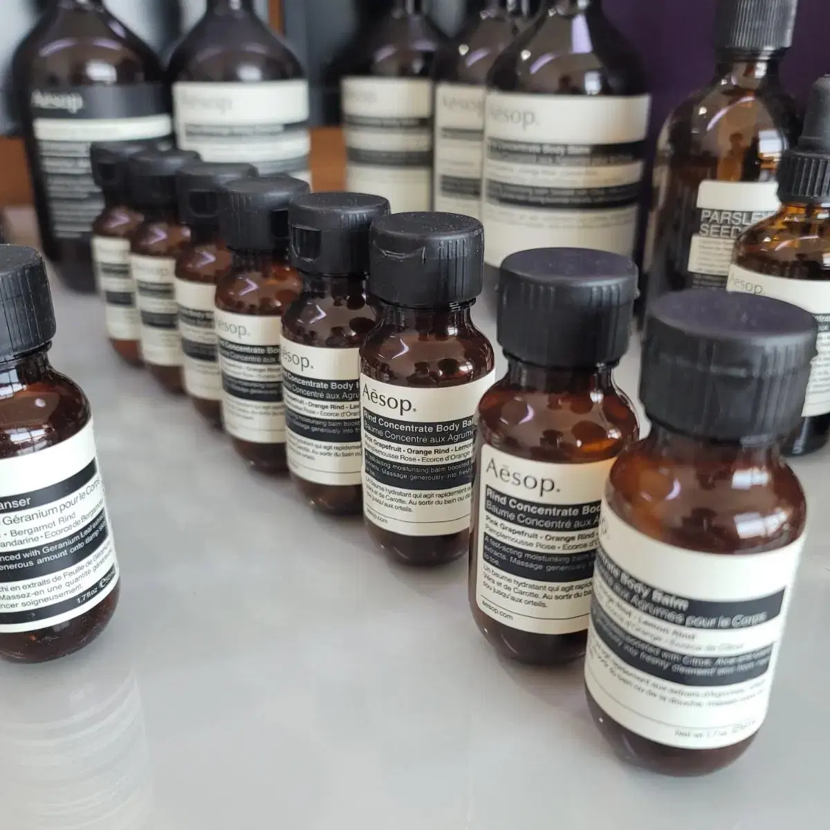 Aesop bottle 이솝공병 (크림공병 남음,  미니병  남음)