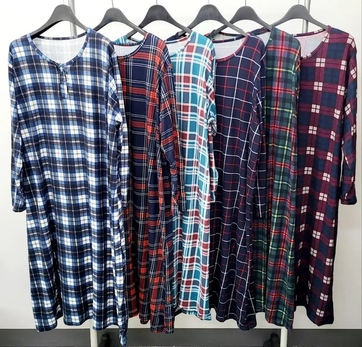 NEW)So comfortable! Women's check peasant hat ONEPIECE