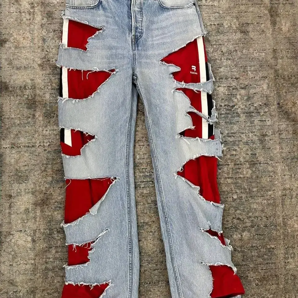 Balenciaga Slashed Loose fit Jeans