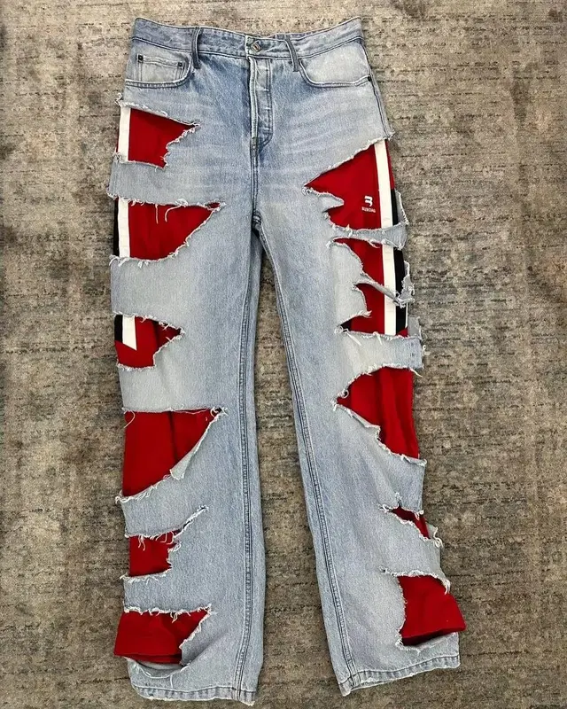 Balenciaga Slashed Loose fit Jeans