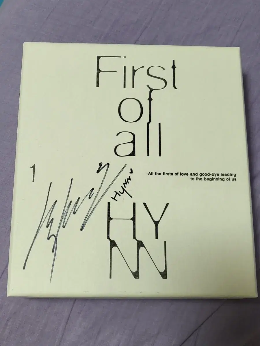 Park Hye Won (B.Mae) autographed album