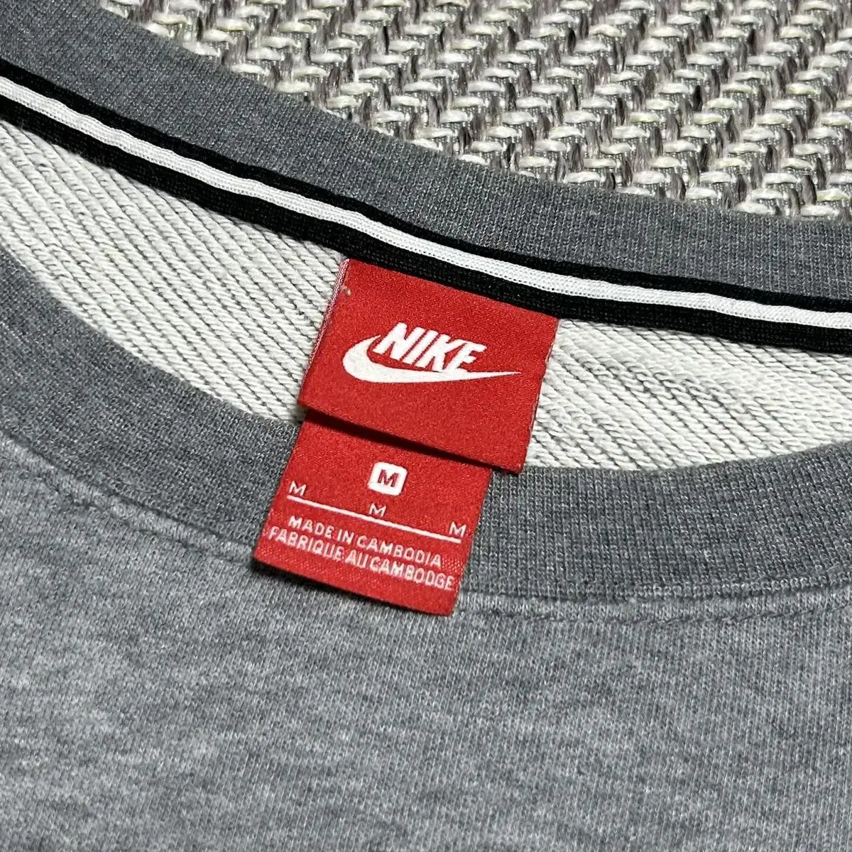 [ M ] NIke 나이키 그레이 스웨트셔츠