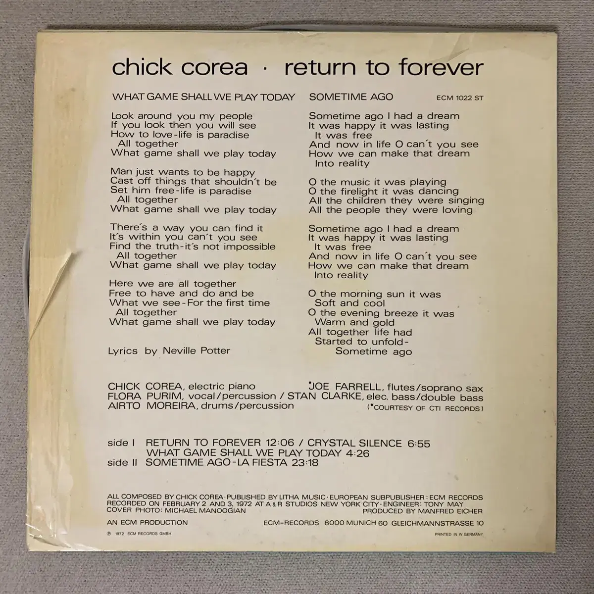 [JAZZ] Chick Corea - Return To Forever