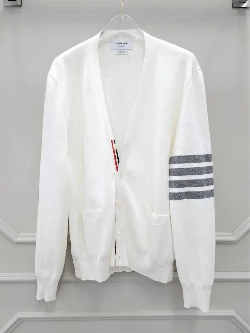 3 / Thom Browne Diagonal Armband Milano Stitch Cardigan