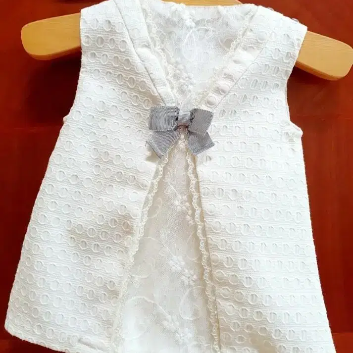 미착용 TAHARI baby 50일 백일 3-6M 드레스 원피스 블루머