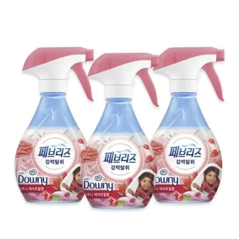 페브리즈 섬유탈취제 다우니향 370ml 3개 페브리즈다우니