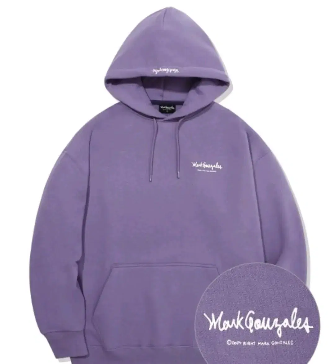 와릿이즌 SMALL SIGN LOGO HOOD PURPLE s사이즈