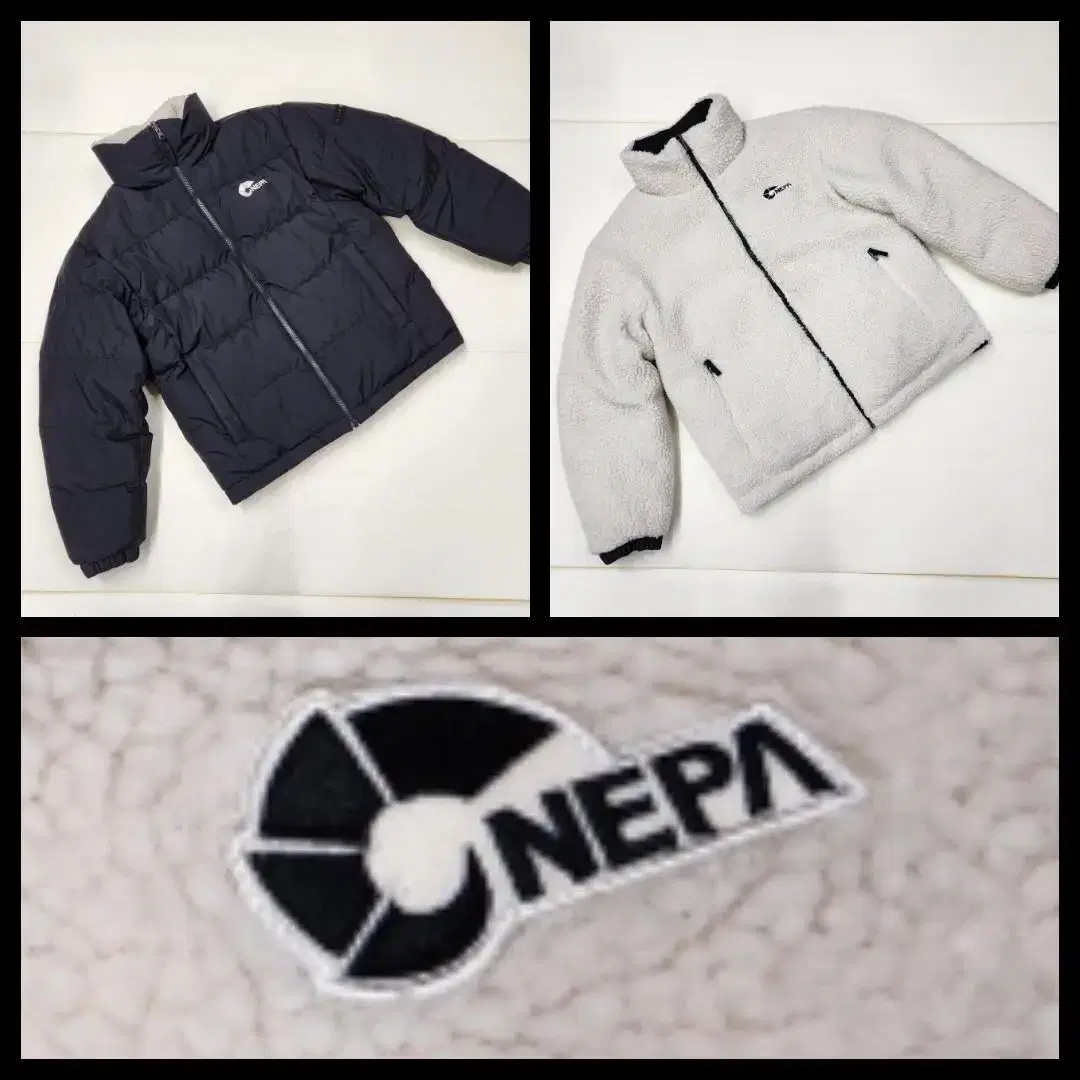 Genuine Nepa Men's Goose Down Reversible Fleece Puffer Jumper 95