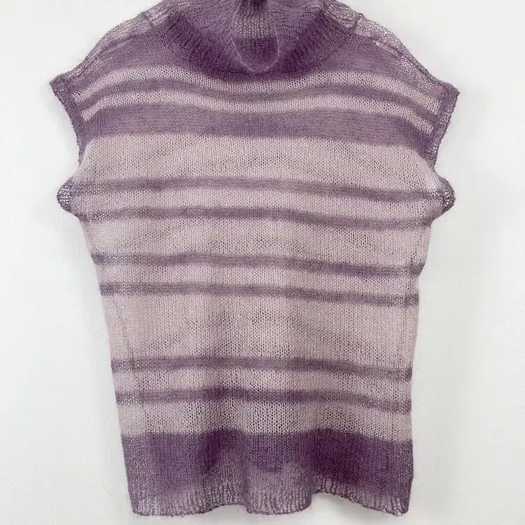 구해요 shop librement purple knit vest