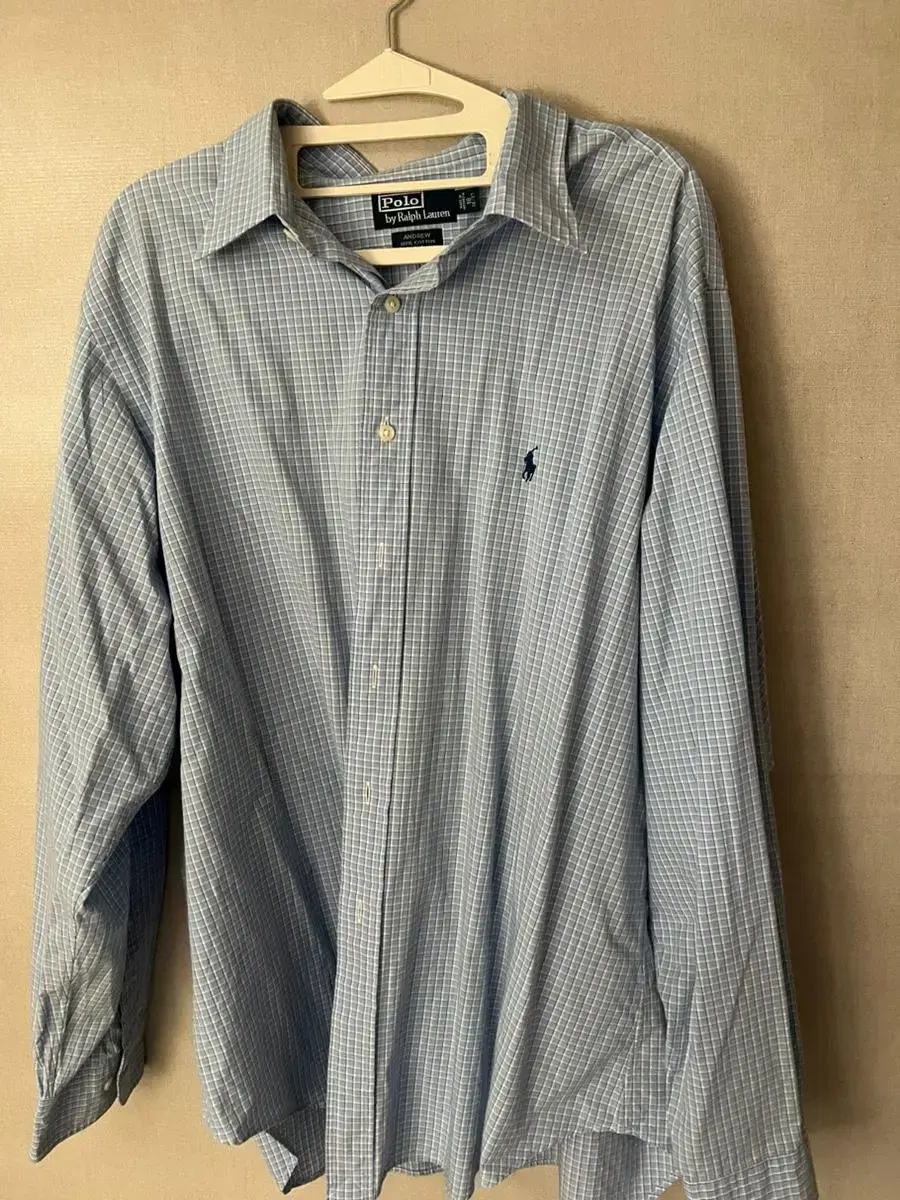 Polo Stripe Check Shirt Men's Andrew Fit