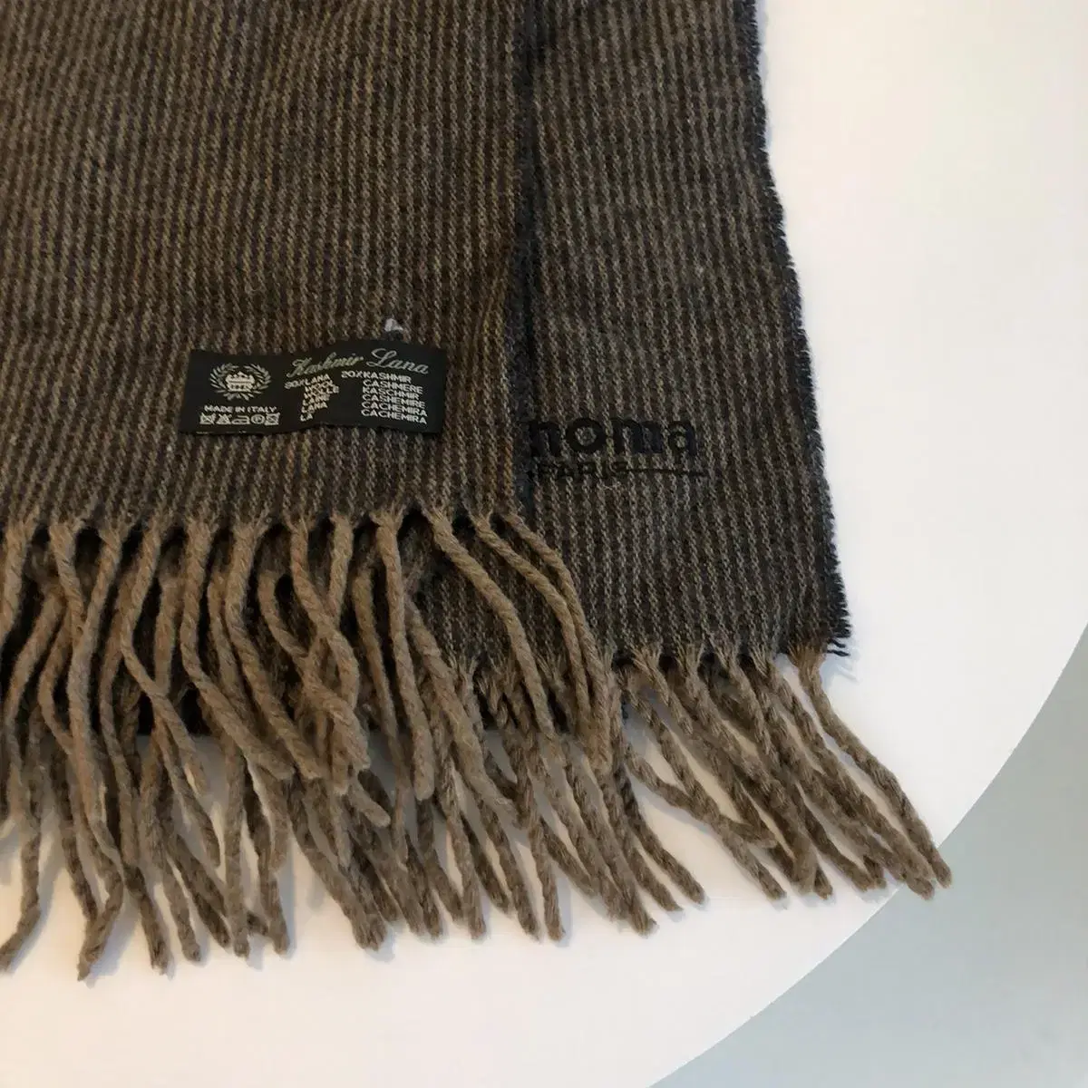 Vintage Renoma stripes brown muffler