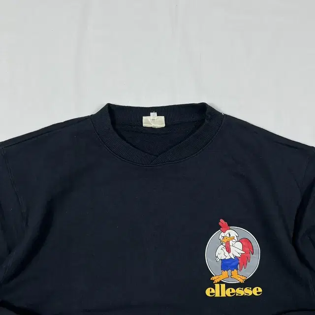 90s 엘레쎄 ellesse cocorico 프린트 맨투맨티