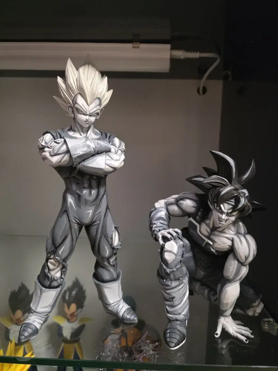 Dragon Ball SMSP Goku, Barduck, and Grandista Vegeta Anime Repaints