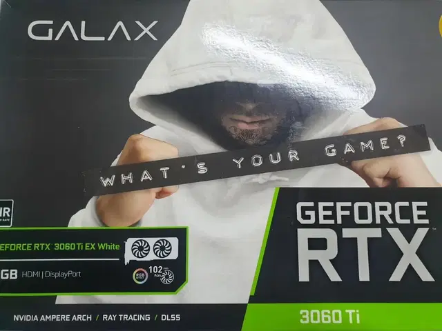 갤럭시 rtx3060ti ex 화이트 그래픽카드 팝니다