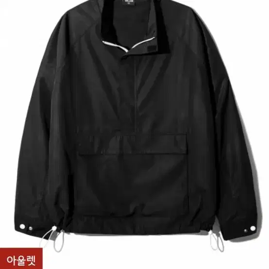 에센셜 아노락 셔츠자켓 BLACK