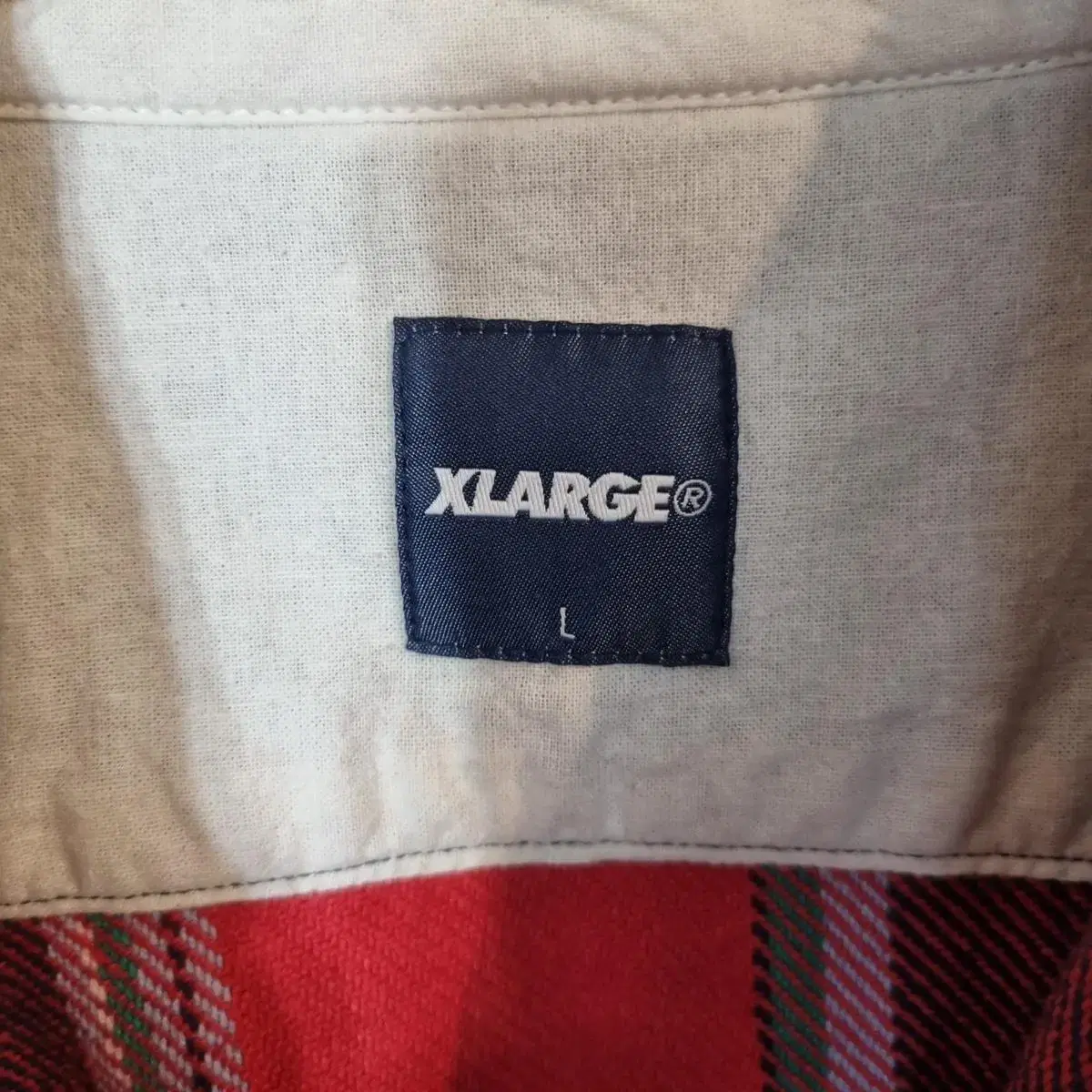 xlarge 엑스라지 코튼 체크셔츠