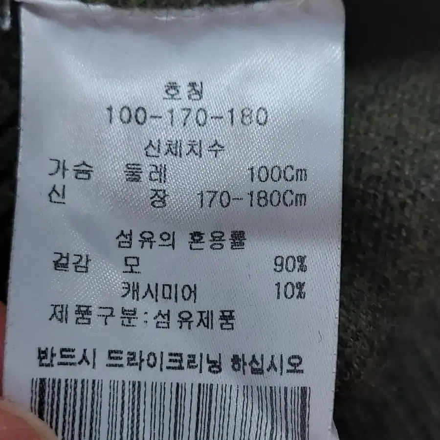 남100바쏘옴므캐시미어혼방니트