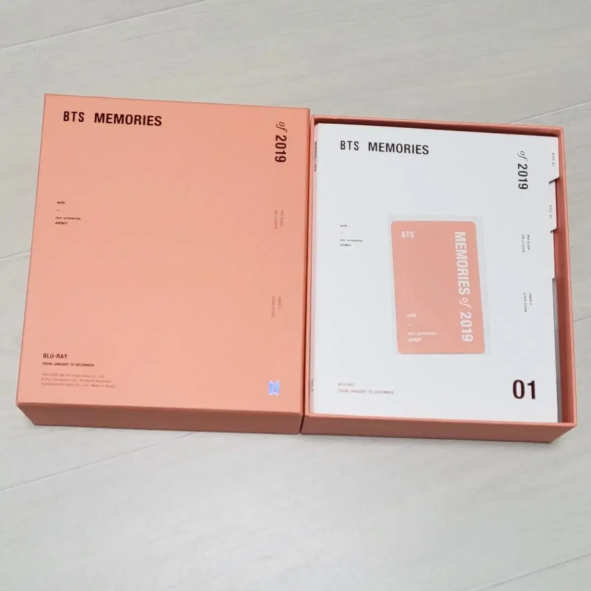 방탄 2019 메모리즈 블레 인화사진 DVD포카석진