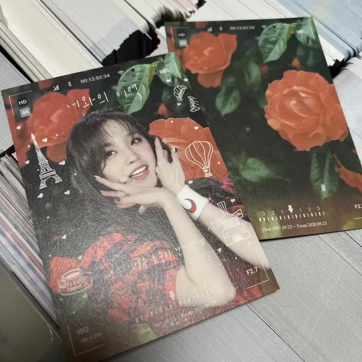 Gidles yuqi Memories with You postcard unofficial goods Merchandise