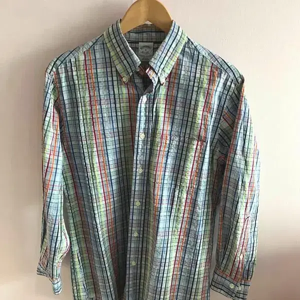 Brooks Brothers Casual Check Shirt Southern M USA Polo 100