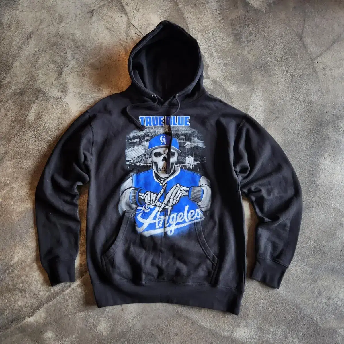 Vintage Skull LA Rock Hoodie