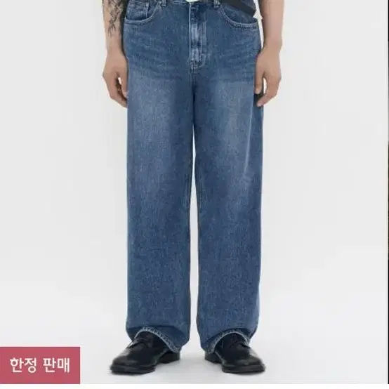 파르티멘토 와이드스트레이트 데님 딤블루 s