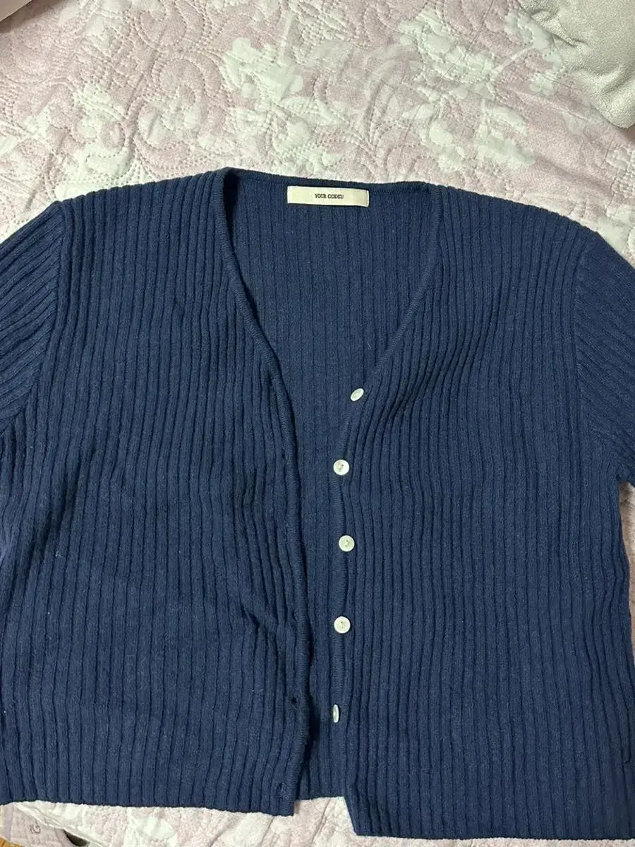 Code U Lake Cardigan Navy