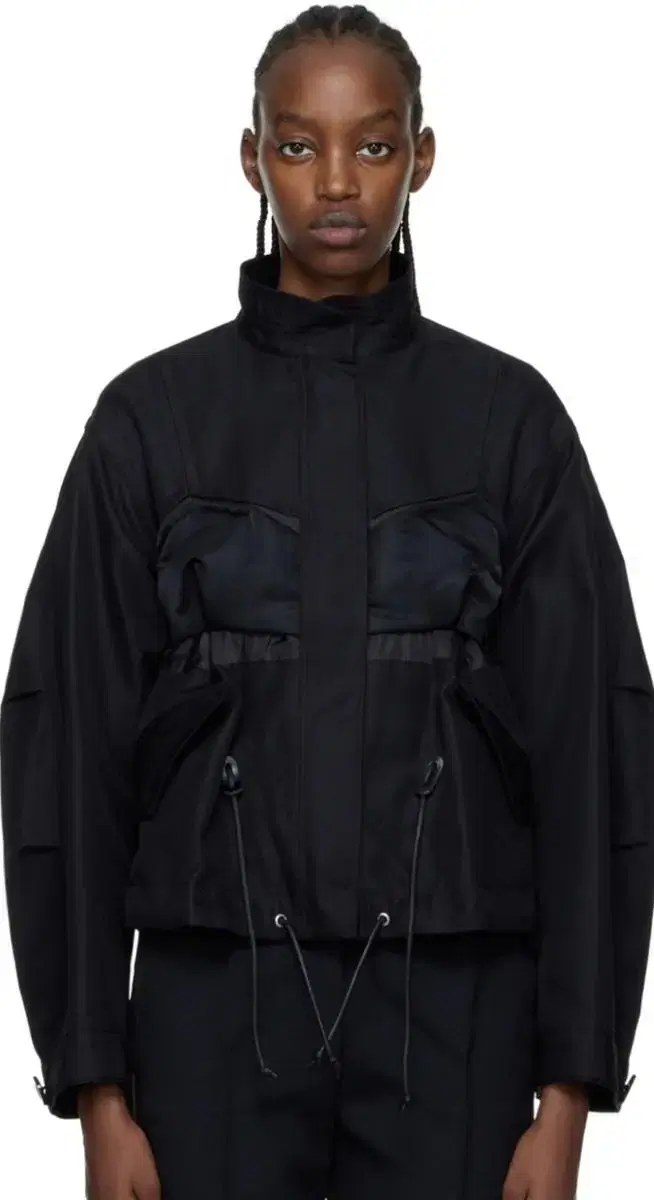 Sacai Black Paneled Jacket