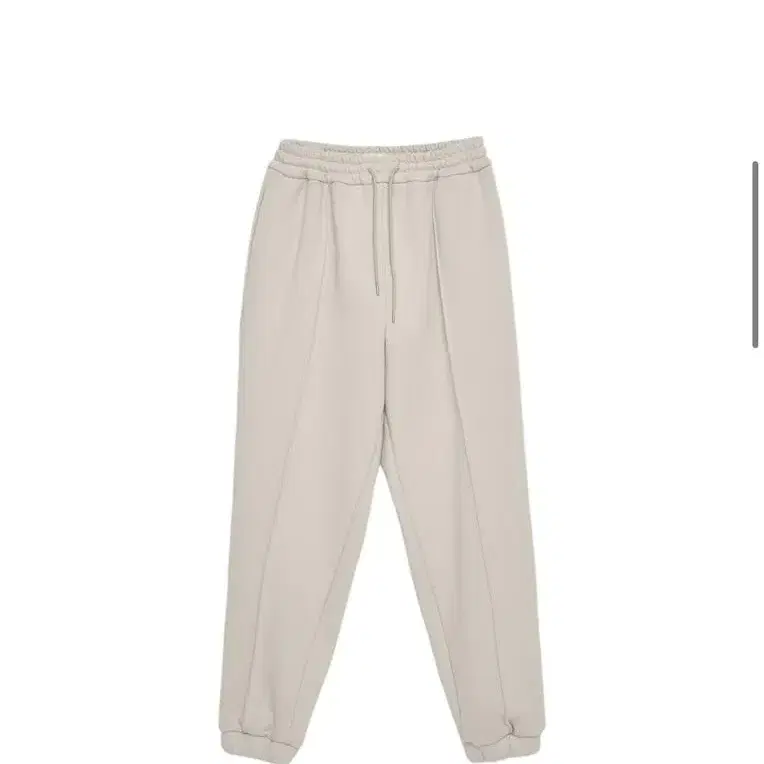 마뗑킴 pintuck jogger pants beige